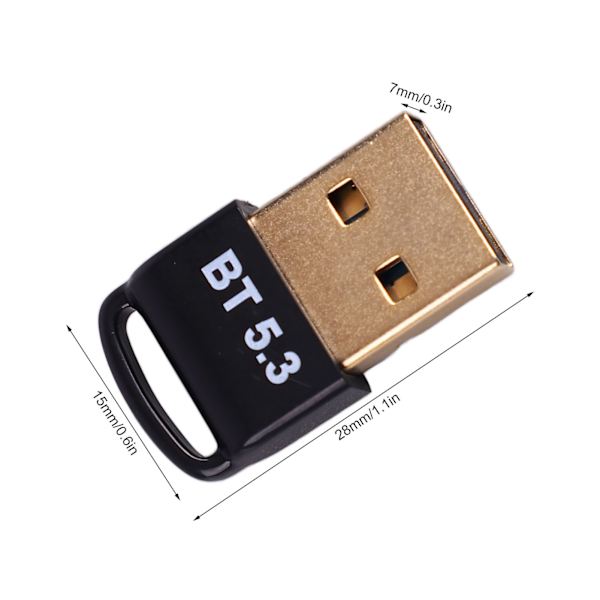 Bluetooth-adapter för PC, Bluetooth-teknik Plug & Play Robust anslutning för Windows stationär dator laptop, Anslut med hörlurar, högtalare, tangentbord,