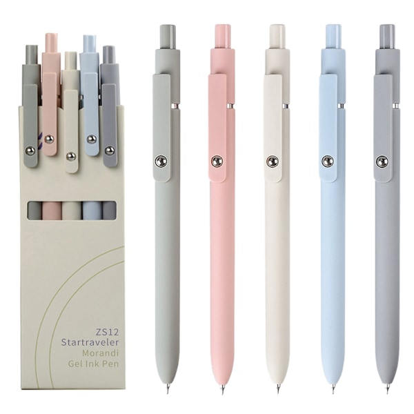 Gelpennor, Smidiga skrivjournaler, Infällbar elegans kontors- och skolmaterial, Precision fin spets 0,5 mm svart bläck gelpennor, Snabbtorkande teknologi