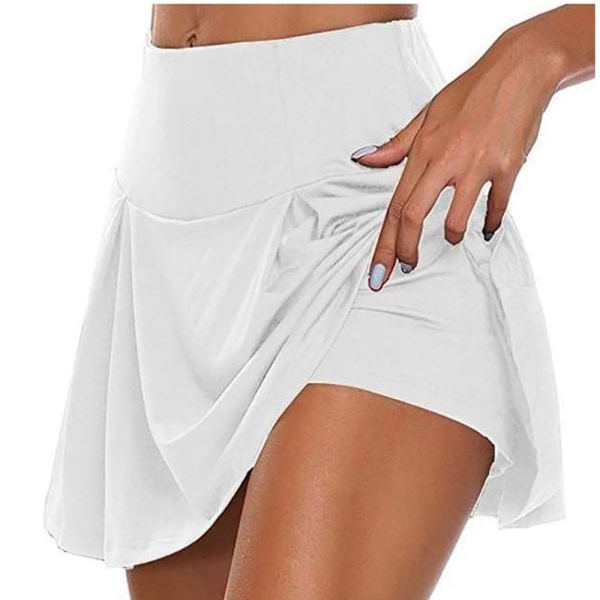 Atletisk stretchig plisserad tenniskjol för kvinnor för löpning av golfträning