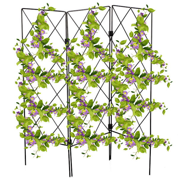 Mångsidig Vinställning, Klätterväxtstöd för Utomhusvin och Blomstöd, Hopfällbart Trädgårdsstöd med Utrymmesbesparande Design och