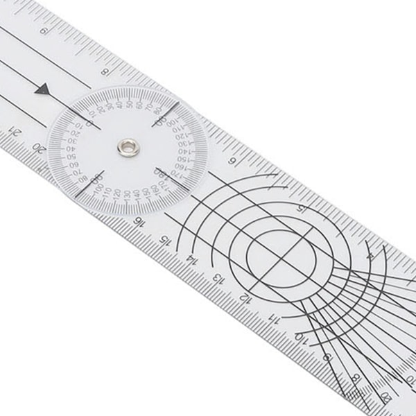 Rörelsemätare Goniometer Set för Fysioterapi, Användarvänliga Tydliga Plastverktyg Professionella Material, Ledaxelsobservation Säkerhet,