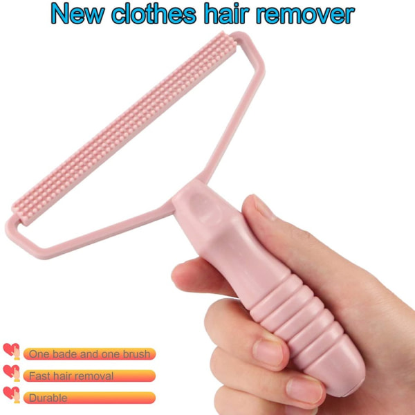 Portable Lint Remover Pet Hair Remover Kläder-rosa