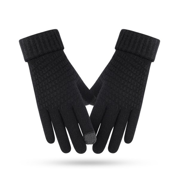 Vinterhandskar dam ridning värme poäng hänvisar till enfärgade pekskärm förtjockade stickade handskar