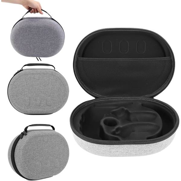 Bärväska, Stötsäker Skyddande Väska för Meta Quest3, Repskyddande Eva, Hårdskal med Nätficka och Handtag för Meta Quest 3 Headset
