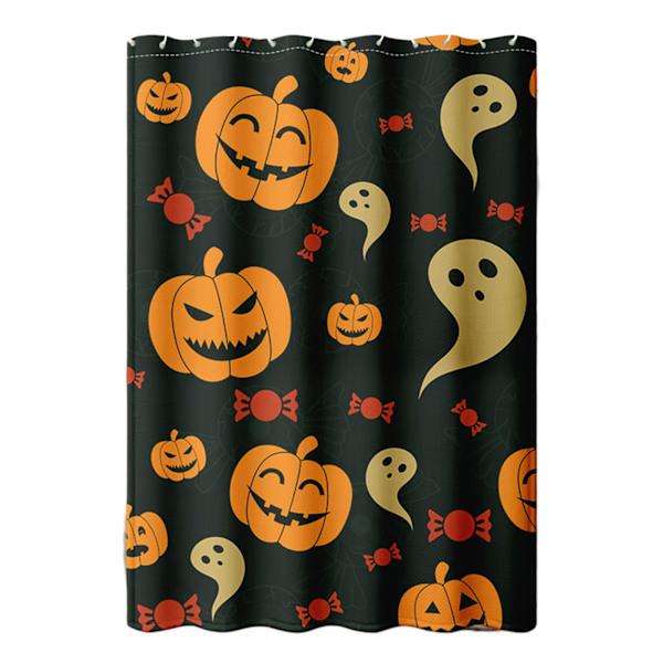 Duschdraperisatser för Badrum 72Bx72H Höst Gröna Löv Duschdraperi Rutigt Polyester Badkarsdraperi Säsongsbetonad Högtids Badrumsdekor med 12 Style 2