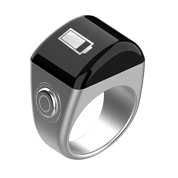 Smart Ring, Väckarklocka, Digital Tasbih Fingerräknare med OLED-skärm, Vattentät, APP-stöd Counter Smart Ring 20mm
