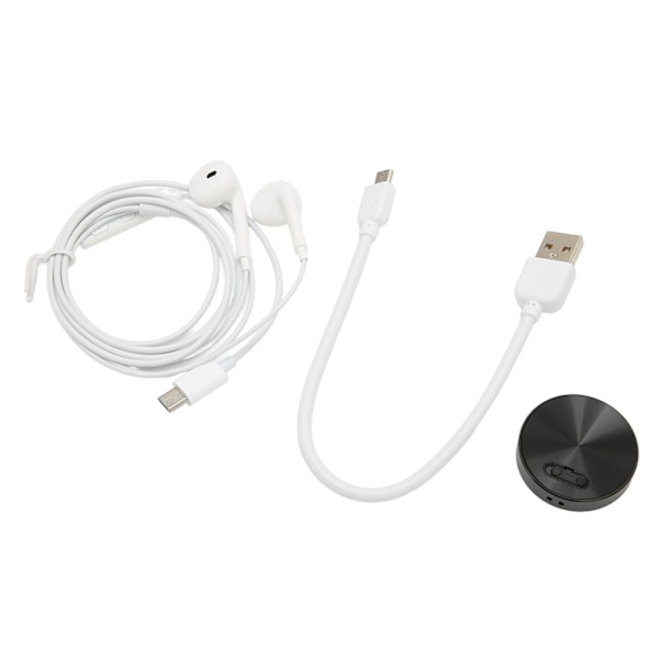 Mini Röstinspelare HD Brusreducering Röstaktiverad USB Uppladdningsbar Fickinspelare för Arbetsstudier Neutral Engelska Svart 8GB (Lagrar Inspelning 96