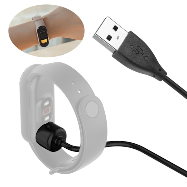 Kompakt Lättviktig Mi Band Laddare, Kompatibel Xiaomi Mi Band 5 6 7 Amazfit Band 5 Ersättningsladdningskabel Stark Magnetisk Snabb Laddningshastighet