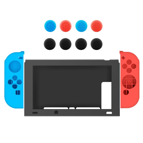 Silikonskyddande case med cover för Nintendo Switch Controller