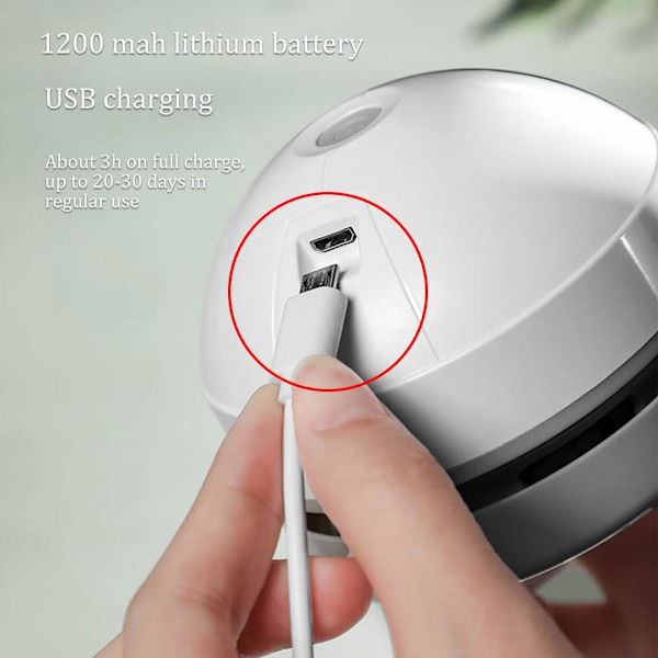 Kraftfull Rengöring Bordsdammsugare, Portabel Dammsugare med Smidig USB-Laddning, Låg Ljudnivå Säkerställer Tyst Drift, Mångsidig Användning För