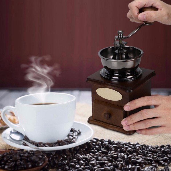 Hushålls Mini Kaffekvarn Kvarn Vintage Manual