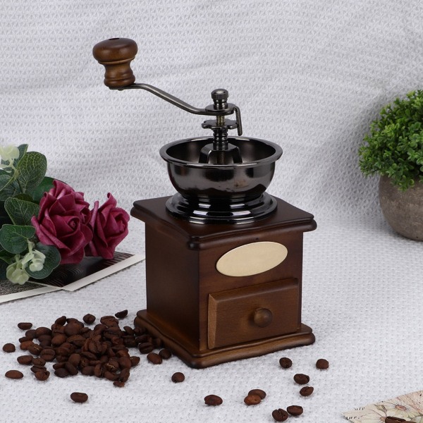 Hushålls Mini Kaffekvarn Kvarn Vintage Manual