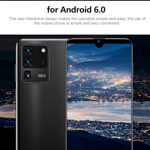 S21U Ansiktsigenkänning 6.26in Fullskärm Dual Cards Dual Standby Smartphone 1+8G 100240V Grå med Minneskort (EU)