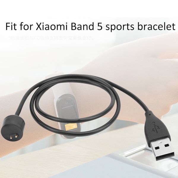 Kompakt Lättviktig Mi Band Laddare, Kompatibel Xiaomi Mi Band 5 6 7 Amazfit Band 5 Ersättningsladdningskabel Stark Magnetisk Snabb Laddningshastighet