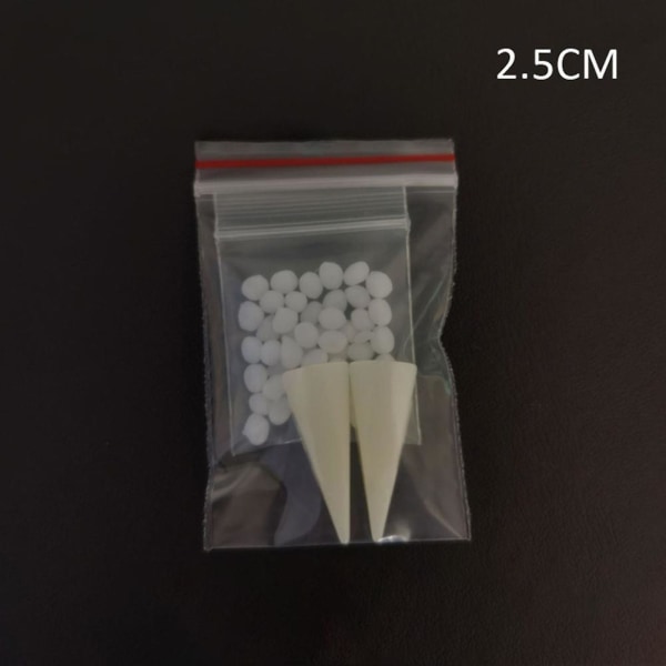 Halloween dekoration Halloween häxnäsa Halloween kostym rekvisita Häxa falsk näsa Cosplay Latex Halloween dekorationer för hemmet 2.5cm Fangs