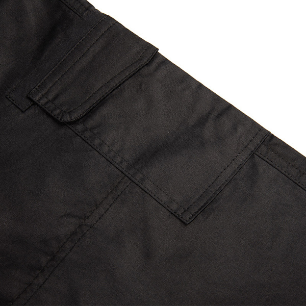 Dam raka ben Cargo Pant enfärgade bottnar Black S