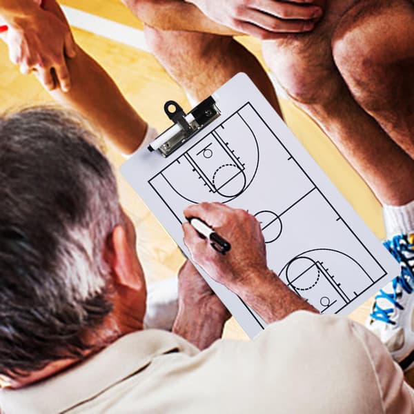 1/2 Basket Coaching Brädspelsplan Demonstration Bärbar 1Set