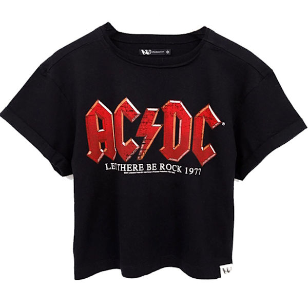 AC/DC Naisten Let There Be Rock T-paita Musta Black M