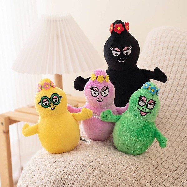 Sällsynta tecknade Barbapapa Plyschleksaker Mjuka stoppade dockor för baby Barn Komfort Mjuka presentleksaker Heminredning Barn Födelsedagspresenter 15cm1