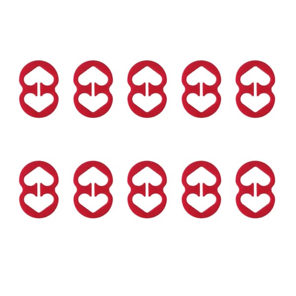 1/2/3/5 10 stk Dame BH Stropp Klips Erstatning Jenter Damer Red 2PCS