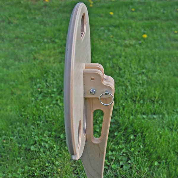 Utendørs vinbord sammenleggbart mini tre piknikbord Wood
