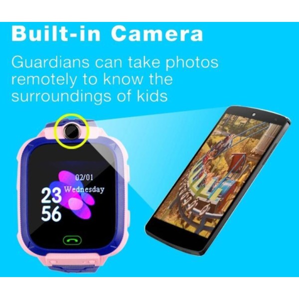 GPS-positionerande smart watch för barn GREY No card insertion