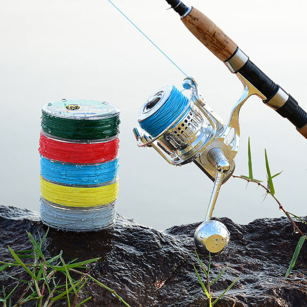 300M fiskeline stærk 4 tråde flettet 6LB-100LB 0,4-10,0 Blue 0.6/8LB