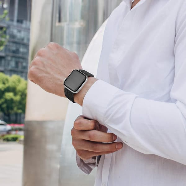 2-pack flätade Solo Loop-sportband som är kompatibla för Apple Watch