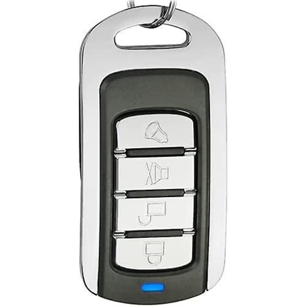 Elektrisk garageportsfjärrkontroll 433mhz 4-knapps Universal Programmerbar trådlös garageportfjärrkontroll 433mhz Svart 433mhz