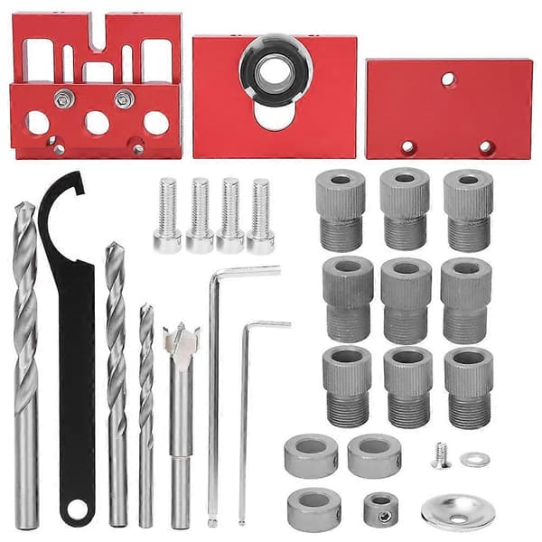 Hulborestansepositioner Aluminiumlegering 3 i 1 Træbearbejdningsstanseguide Locator