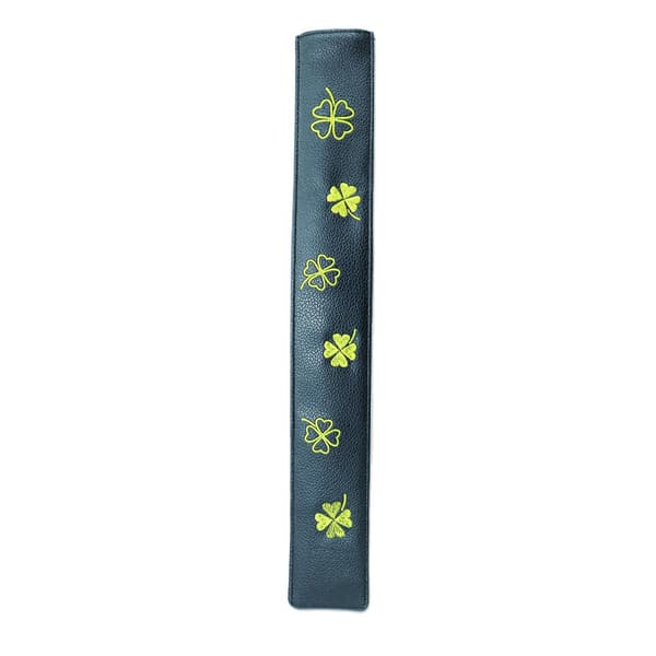 1/2/3 Premium Leather För Golf Alignment Stick Cover Four-Leaf black four leaf 2PCS