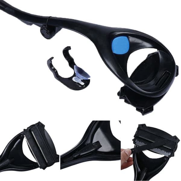 Men Back Shaver 2.0Two Head Blade Trimmer Kroppshår Leg Remover