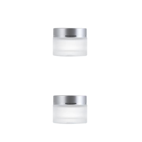 1/2/3/5 Multipurpose Matt Cosmetic Face Jar - Hållbar och silvery 30g,1 2PCS