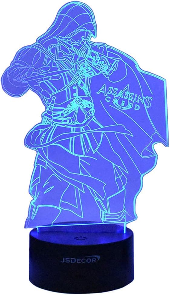 Game Figure Ezio Auditore 3D Dream Color LED Night Light Ass