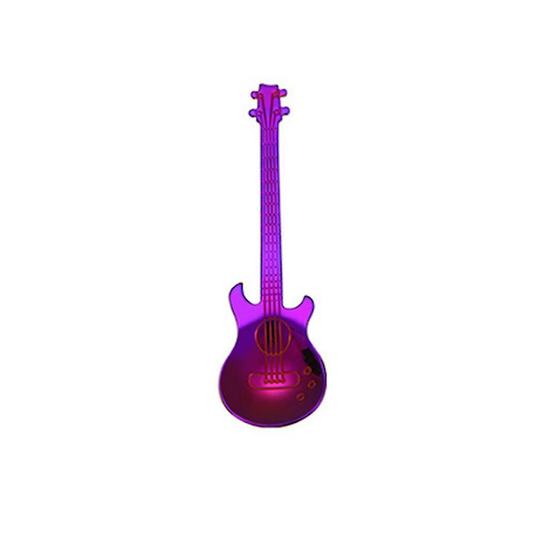 7 st/ set rostfritt stål gitarr tesked Dessertskedar