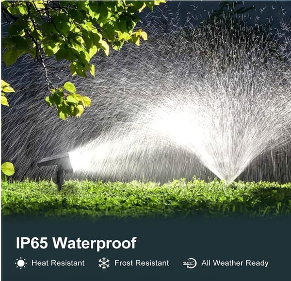 Set med 2, Solar Lights, Waterproof IP65 Outdoor Solar Lights för Ga