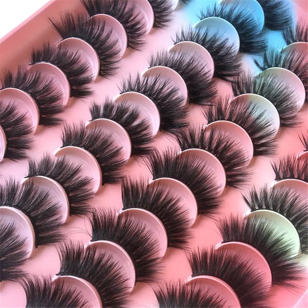 20 par løse øyevipper 3D Faux Mink øyevipper 3 3