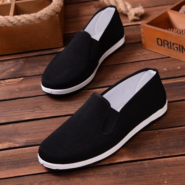 Kinesiska traditionella Kung Fu Kampsport Tai Slipper Skor Black 40 Size