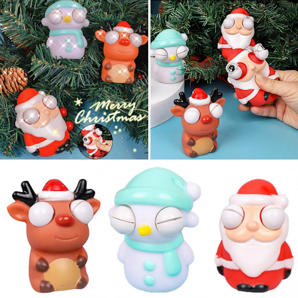 Xmas Squeeze Toy Söt snögubbe Santa Claus Älgdocka