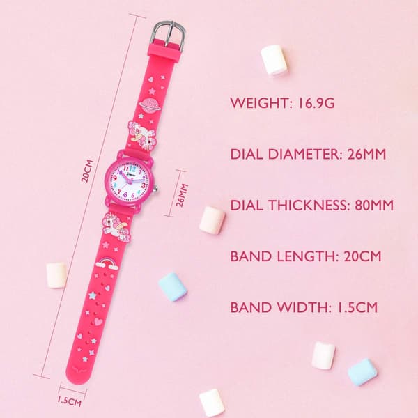 Analog watch för barn, 30 M vattentät - flickor 3
