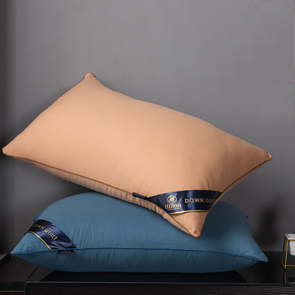 Sängkuddar Polyesterfyllning Mjuk Stödjande plyschkuddar för att sova 48x74cm Camel