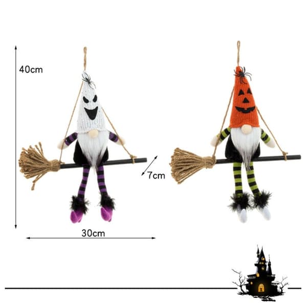 Gnomes hänge Ansiktslös häxdocka VIT