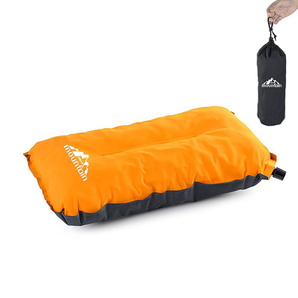 Sponge Ultralight Folding Kompakta uppblåsbara kuddar utomhus orange