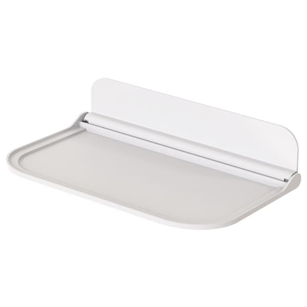 1 stk. baderomshylle, 30 × 20 cm, uten boring, sammenleggbar