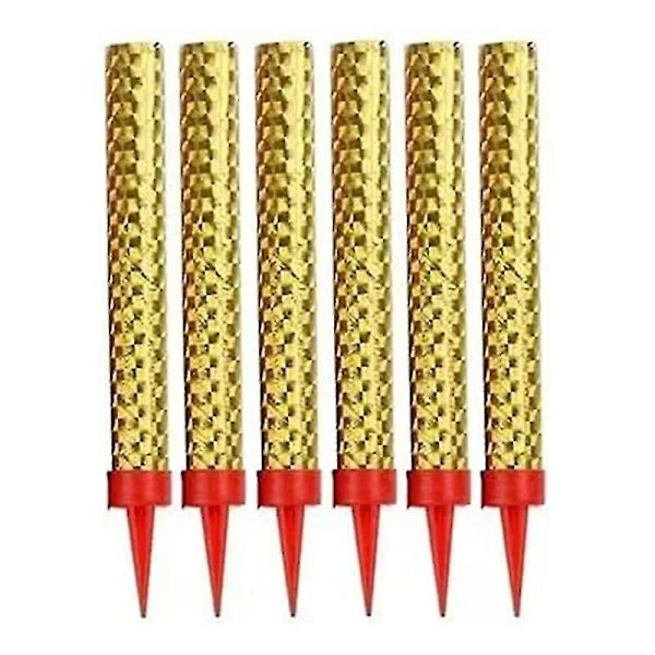 Tårta Ljus Sparkler Fyrverkeri Säker Rökfri Födelsedagsljus Fontän 6pcs