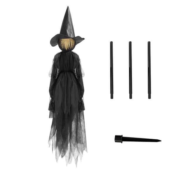 Trädgårdsstaty - Creative Witch Sculpture Halloween Decor Statue