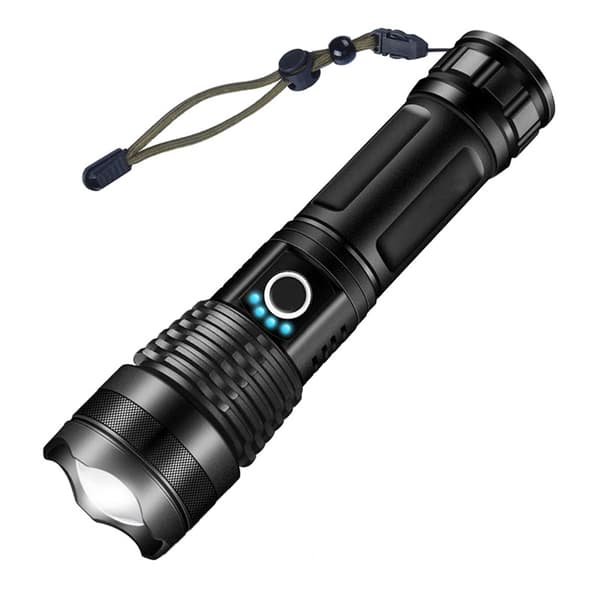 Ultra Kraftful LED Lommelygte, USB Genopladelig, 5 Lystilstande, A