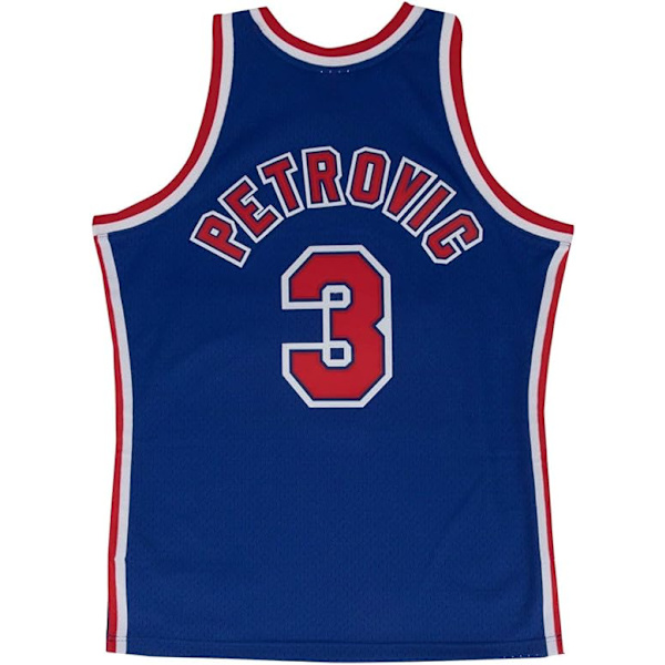 Mitchell & Ness New Jersey Nets Drazen Petrovic Swingman trøye Royal XL