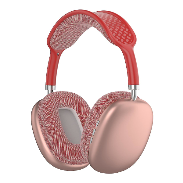 Hodetelefoner Trådløse støyreduserende musikk Stereo Bluetooth-hodetelefoner red