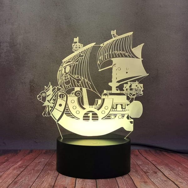 One Piece Luffy 3D Illusion Natlampe Smart Touch, RG